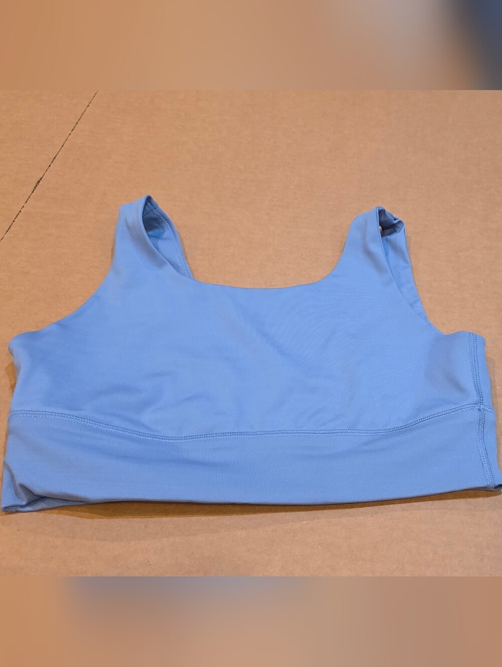 aerie Scoop Neck Sports Bra in Periwinkle Blue